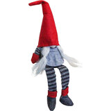 Fluffy Santa Bench/Shelf Sitter Christmas Xmas Ornament Figurine