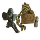 The Iron Fairie LILLY Fairy Of The Garden Floor Collector Handcrafted Cast Iron 