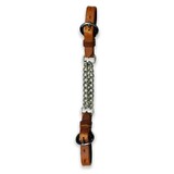 Ezy Ride Curb Strap Double Stainless Steel Chain Harness Leather