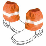 Over Boots Visual Orange Safety Ankle Sock Saver Cotton Drill