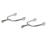 Dressage English Spurs Stainless Steel 45Mm Shank W/Disc Rowel