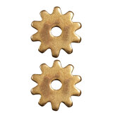 Pair Brass Spur Rowels No 40 / 7/8" 10  Point Cowboy Boots Replacement