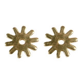 Pair Brass Spur Rowels No 42 / 1.1/14"  10 Points Cowboy Boots Replacement
