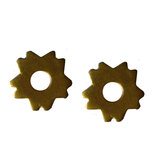 Pair Brass Small Spur Rowels No 10 5/8" 6 Point Western Cowboy 