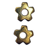 Pair Brass Small Spur Rowels No 16 5/8" 16mm 5 Point Western Cowboy 