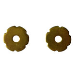 Pair Brass Small Spur Rowels No 11 3/4" 7 Point Western Cowboy 