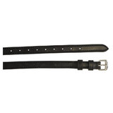 English Spur Straps Stitched Edge Dressage Prince Of Wales Black 1.3cm x 43cm 