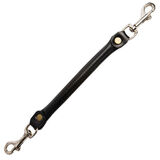 Monkey Grip Strap Rolled Leather Security Beginners Children Young Horses Black