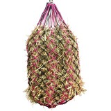 Slow Feed Heavy Duty Horse Hay Net Hay Slow Feed Poly Haynet Black/Pink Small