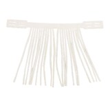 Horse Browband Flyveil White PVC Attachable To Halter