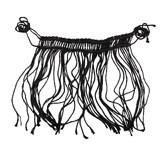 Horse Wax Flyveil Black Fly Veil One Size