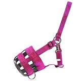 Equi-Prene Grazing Muzzle Horse Prevent Founder Slows Eating Mini Pink 