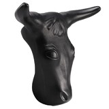 Equine  Steer Head Roping Dummy Black 56cm Horn Spread