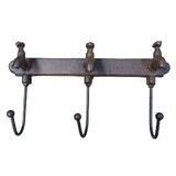 Mr Gecko Coat Hook Tap Cast Iron Wall 3 Hooks Hand Crafted