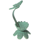 Mr Gecko Cast Iron Tealight Candle Holder Flying Butterfly Hand Made