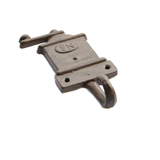 Mr Gecko Cast Iron Hand Made 1 Hook Hanger Coffee Grinder Antique Rust