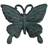 Mr Gecko Cast Iron Cute Handcrafted Butterfly Decor Figurine Statue Verdigris
