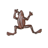 Mr Gecko Cast Iron Cute Frog Decor Figurine Statue 