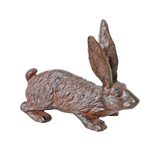 Mr Gecko Cast Iron Rabbit / Hare Door Stopper or Garden Hand Made Antique Rust