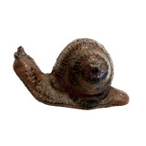 Mr Gecko Little Snail Statue Cast Iron Antique RUST Paper Weight