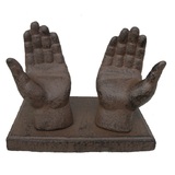 Mr Gecko Cast Iron Hand Made Cook Book Recipe Stand Holder Antique Rust